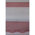 Dishtowel to Cross Stitch with Colored Square Border